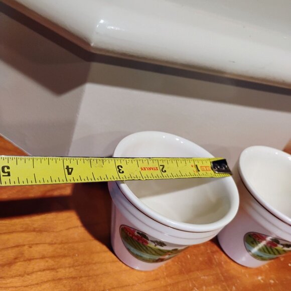 Set of 2 Villeroy & Boch Naif Fisherman Small Flower Pots NO Saucers - Picture 5 of 6